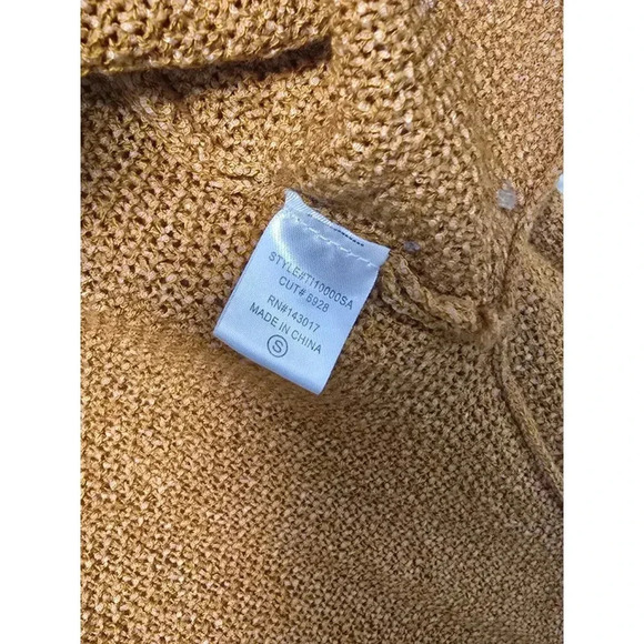 Women's Ces Femme Sweater, Size M, Camel - Picture 4 of 6